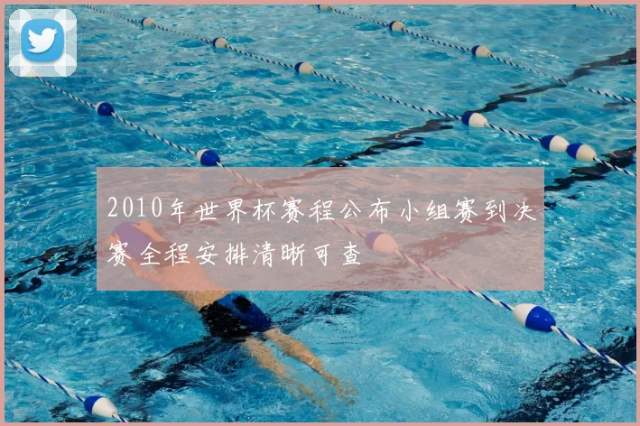 2010年世界杯赛程公布小组赛到决赛全程安排清晰可查
